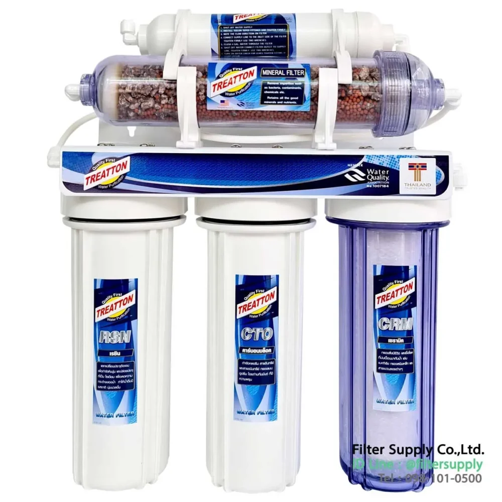 เครื่องกรองน้ำ treatton minerals 5 ขั้นตอน ceramic & น้ำแร่