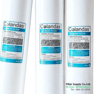 ไส้กรองน้ำ colandas pp big blue 20 นิ้ว เส้นผ่าศูนย์กลาง 4.5 นิ้ว