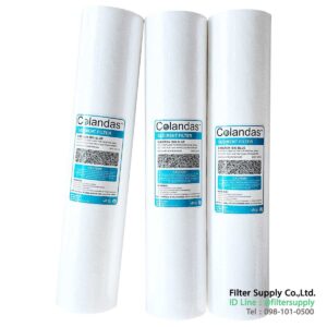 ไส้กรองน้ำ colandas pp big blue 20 นิ้ว เส้นผ่าศูนย์กลาง 4.5 นิ้ว