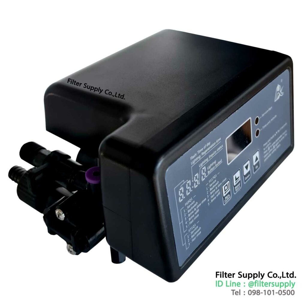 auto control valve runxin รุ่น f117q1 6 หุน สำหรับสารกรอง resin หัวควบคุมถังกรองน้ำไฟเบอร์