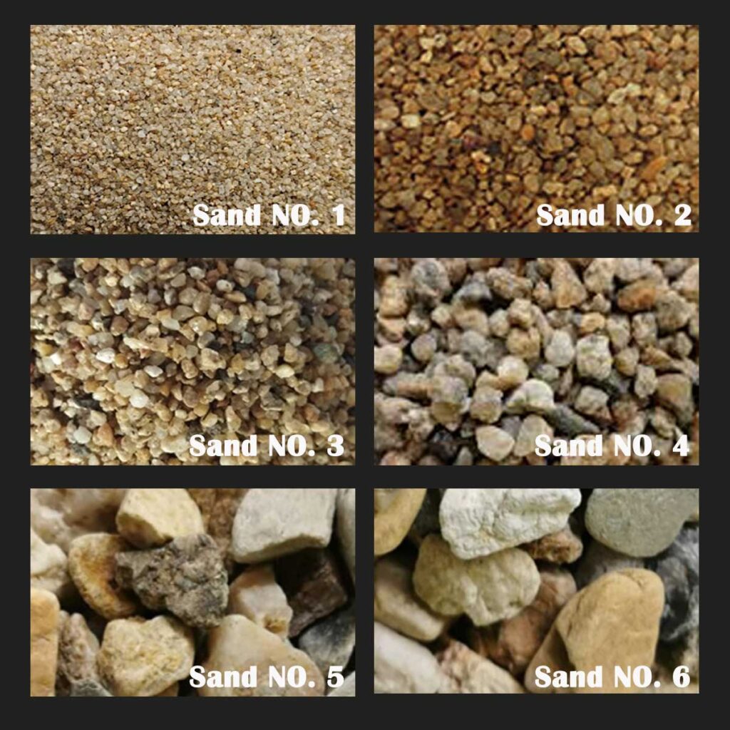 สารกรองทราย กรวด คัดขนาด ทรายกรองน้ำ (selected sand media filter)