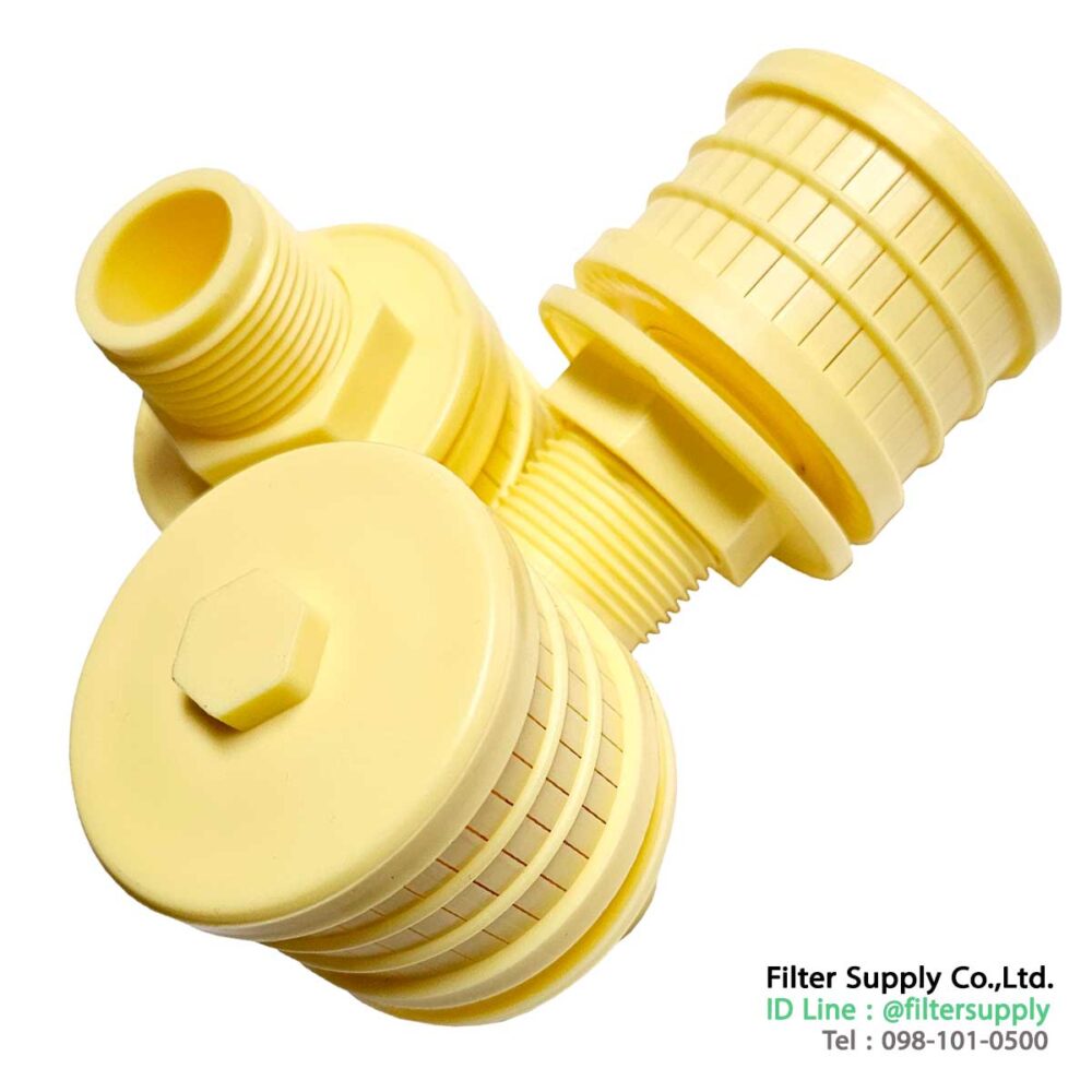 สแตนเนอร์ล่าง plastic bottom strainer nozzle 1 inch สำหรับถังกรองสแตนเลส