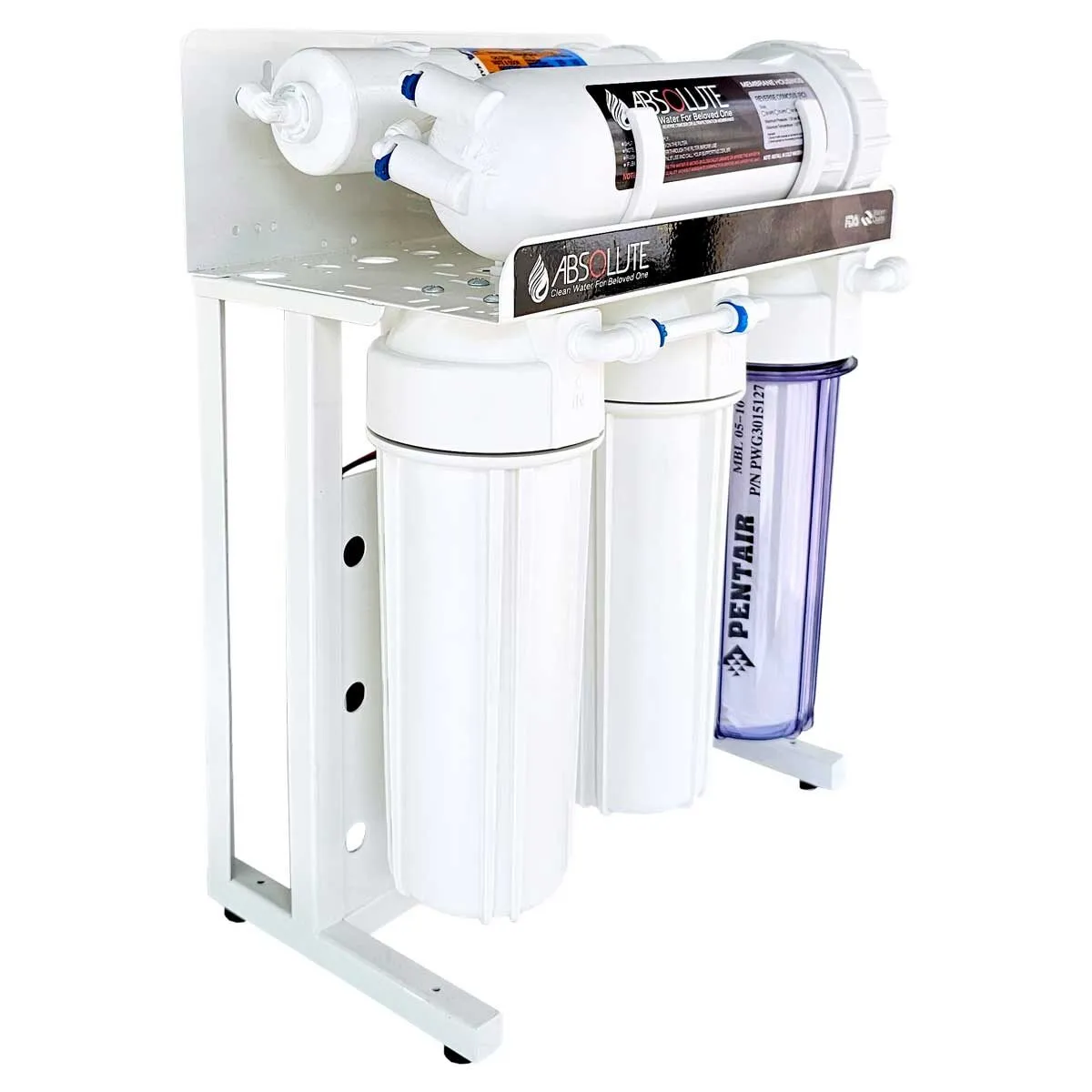 เครื่องกรองน้ำอาร์โอ absolute 500 gpd reverse osmosis ผลิต 1.3 ลิตร/นาที