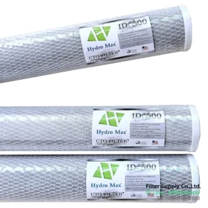 ไส้กรองน้ำ block carbon hydro max 20 นิ้ว คาร์บอนบล็อค 10 ไมครอน