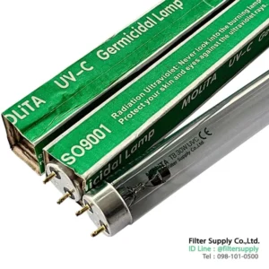 หลอดยูวี uv 30 watts molita ขนาด t8 แบบ 2 เขี้ยว 2 ด้าน