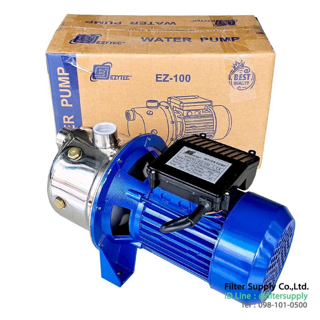 ปั๊มหอยโข่ง centrifugal pump ezytec ez 100 1hp ท่อเข้าออก 1"