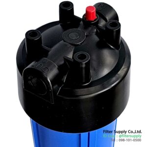 กระบอก housing aquatek 20 นิ้ว 3 หุน blue สีน้ำเงิน ฝาดำ