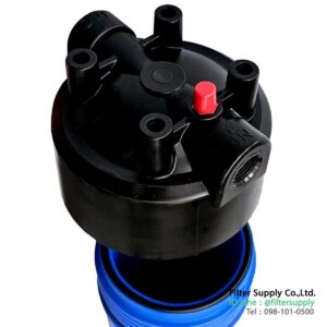 กระบอก housing aquatek 20 นิ้ว 3 หุน blue สีน้ำเงิน ฝาดำ