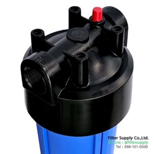กระบอกกรองน้ำ aquatek 20 นิ้ว 6 หุน สีน้ำเงิน ฝาดำ