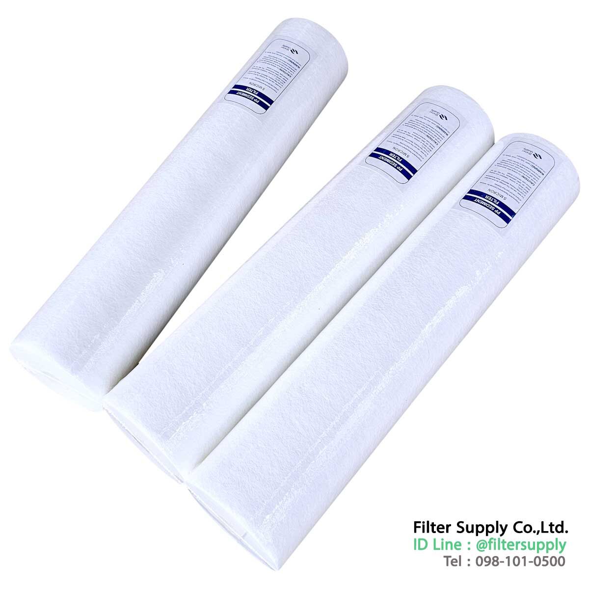 ไส้กรองน้ำ bigblue 20 นิ้ว 5 ไมครอน no sticker ขนาด 4 x 20 นิ้ว