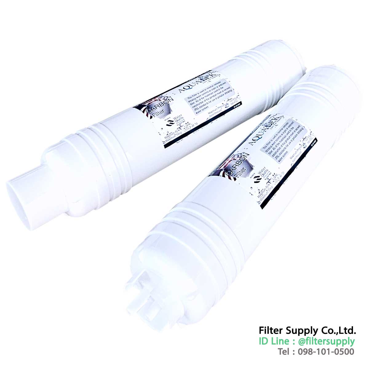 ไส้กรองน้ำ inline pre carbon aquatek u type 12 นิ้ว