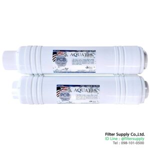 ไส้กรองน้ำ inline post carbon aquatek u type 12 นิ้ว