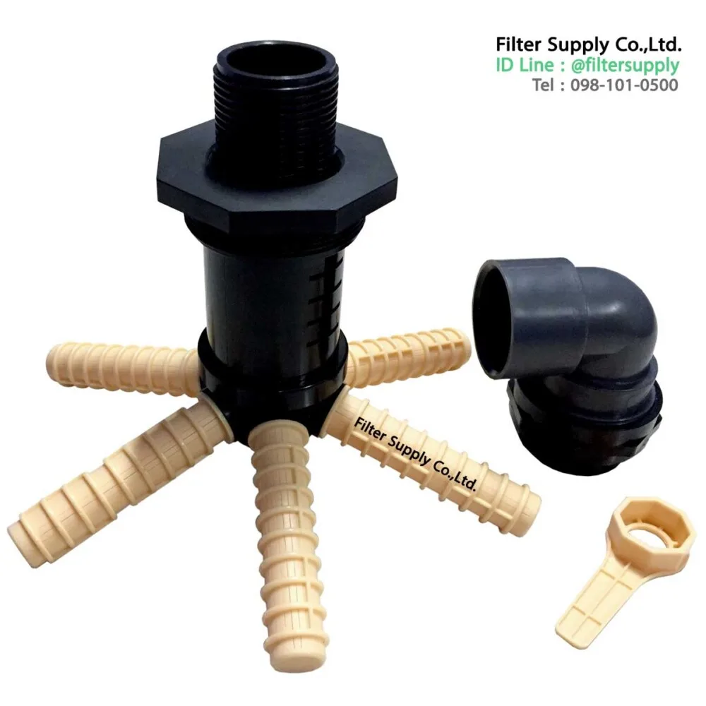 หัวกรองสแตนเนอร์ strainer nozzle สำหรับถัง frp 18 24 นิ้ว