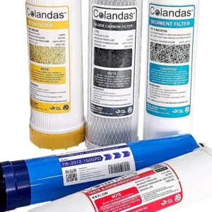ชุดไส้กรองน้ำ colandas ro 150 gpd resin 1 ชุด 5 ไส้