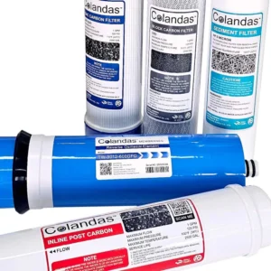 ชุดไส้กรองน้ำ ro colandas 600 gpd แบบมี gac carbon 1 ชุด 5 ไส้