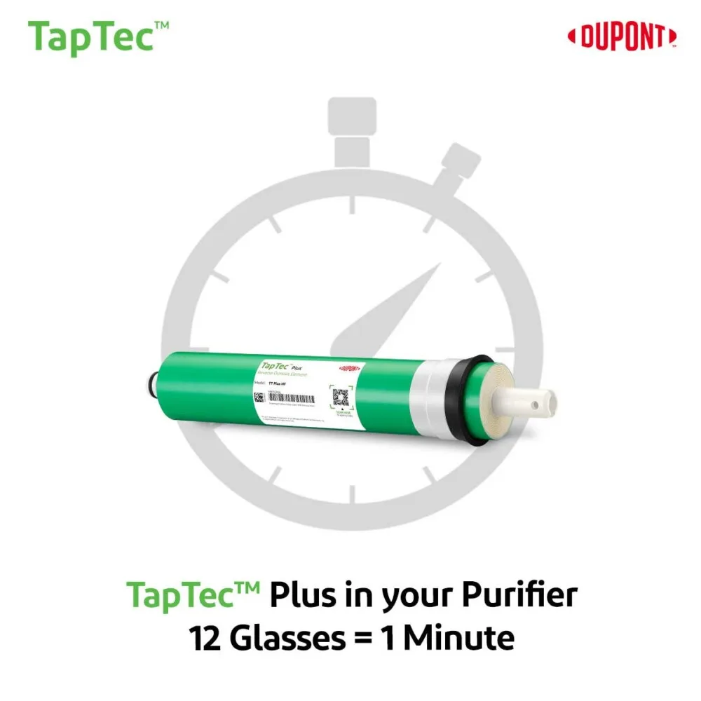 ไส้กรองน้ำเมมเบรน dupont taptec tt plus hf ro membrane 50 90 gpd