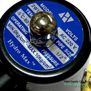 โซลินอยด์วาล์ว hydro max 4 หุน 220 v solenoid valve model 2w 160 15 ทางน้ำ 1/2 นิ้ว