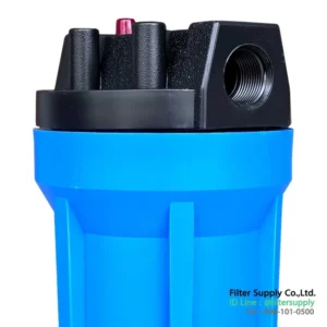 กระบอกกรองน้ำ treatton housing medium สีน้ำเงิน 10 นิ้ว ทางน้ำเข้าออก 3/4 นิ้ว