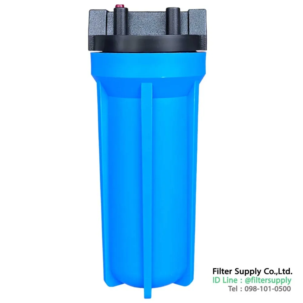 กระบอกกรองน้ำ treatton housing medium สีน้ำเงิน 10 นิ้ว ทางน้ำเข้าออก 3/4 นิ้ว